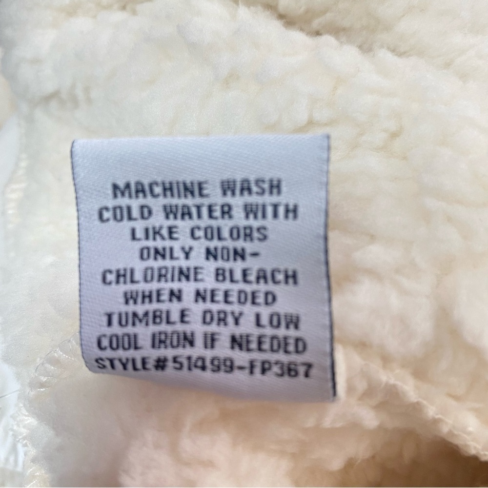 Cali 1850 Los Angeles Ivory Faux Fur Soft Winter Furry Sweatpants Sz L - Picture 10 of 12